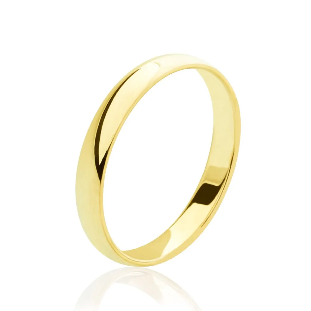Marc Orian Bagues|Alliances > Alliance Amarande Demi Jonc Classique Or Jaune