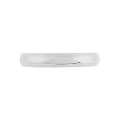 Marc Orian Bagues|Alliances > Alliance Aphroditia Demi Jonc Bombé platine blanc