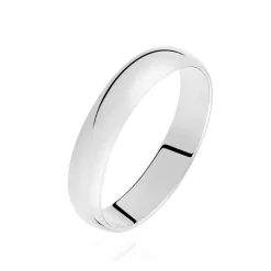 Marc Orian Bagues|Alliances > Alliance Aphroditia Demi Jonc Bombe platine blanc