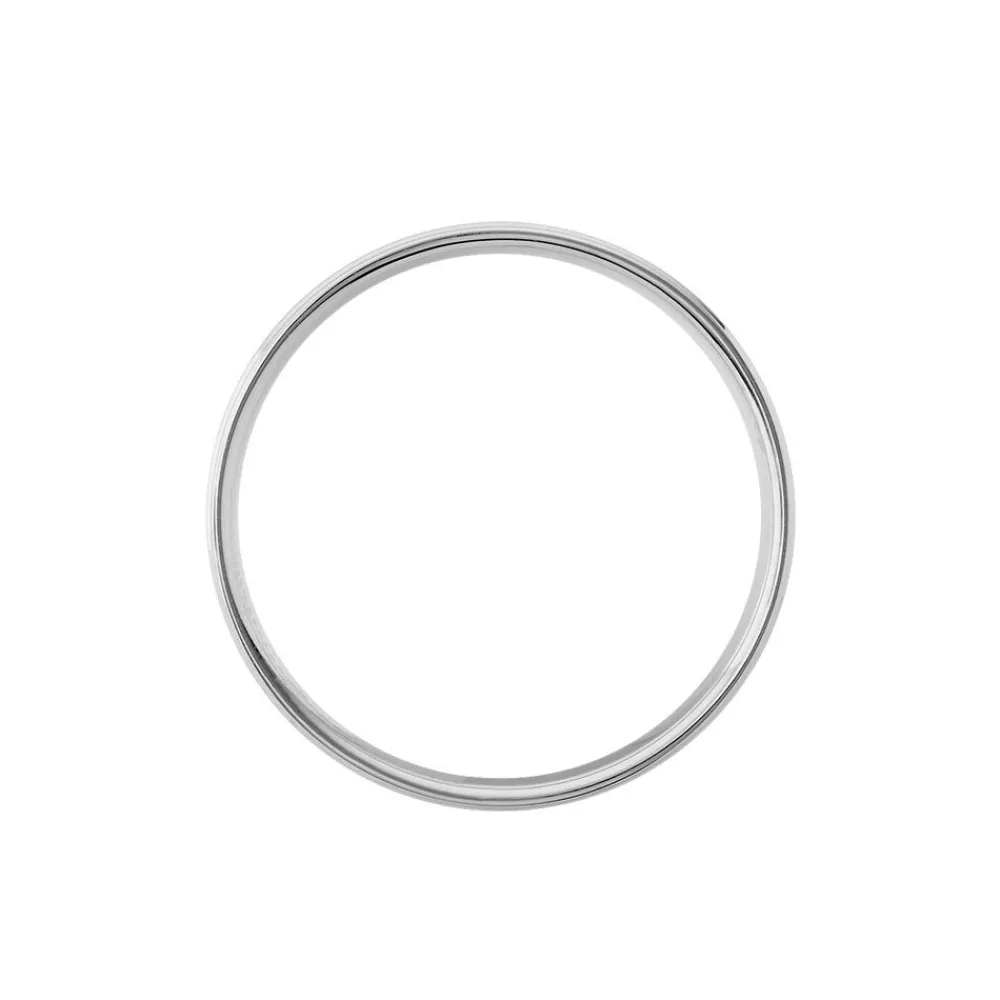 Marc Orian Bagues|Alliances > Alliance Basile Ruban Plat Or Blanc