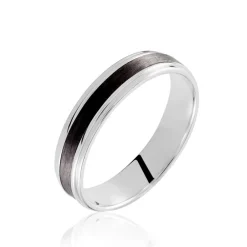 Marc Orian Bagues|Alliances > Alliance Camille Ruban Plat Or Blanc