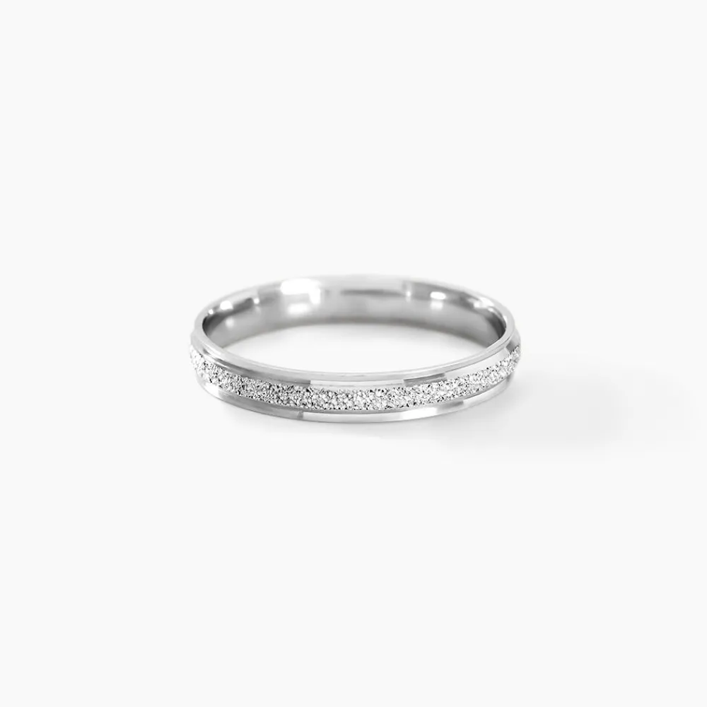 Marc Orian Bagues|Alliances > Alliance Caroline Sablee Demi Jonc Classique Or Blanc