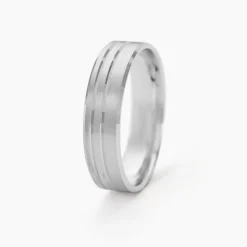 Alliance Cheryn Ruban Plat Argent Blanc