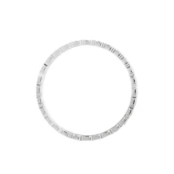 Marc Orian Bagues|Alliances > Alliance Dentelle 2 Rangs Diamantee Or Blanc