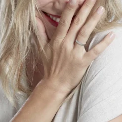 Marc Orian Bagues|Alliances > Alliance Dentelle 2 Rangs Diamantee Or Blanc