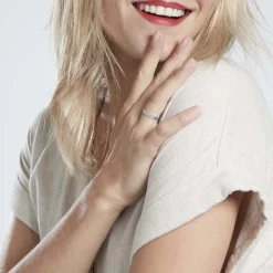 Marc Orian Bagues|Alliances > Alliance Dentelle 2 Rangs Diamantee Or Blanc