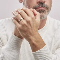 Marc Orian Bagues|Alliances > Alliance Effet Epi Mat Or Bicolore