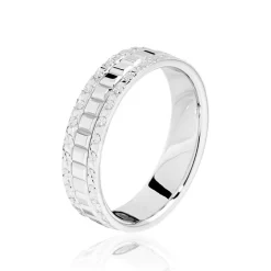 Marc Orian Bagues|Alliances > Alliance Effet Miroir Or Blanc