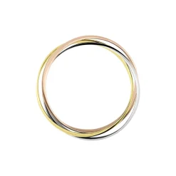 Marc Orian Bagues|Alliances > Alliance Entrelacee Ruban Plat Or Tricolore