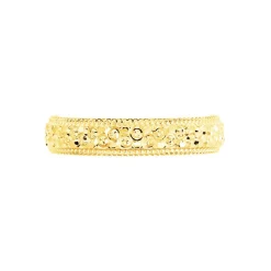 Marc Orian Bagues|Alliances > Alliance Fantaisie Diamantee Ruban Plat Or Jaune