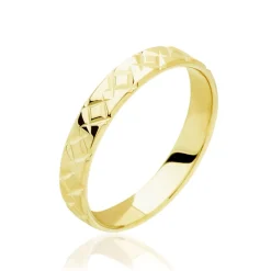 Marc Orian Bagues|Alliances > Alliance Fantaisie Ruban Plat Or Jaune