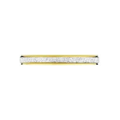Alliance Fine Diamantee Ruban Plat Or Bicolore