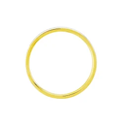 Alliance Fine Diamantee Ruban Plat Or Bicolore