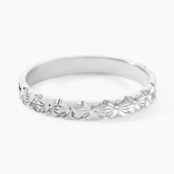 Marc Orian Bagues|Alliances > Alliance Fleur Or Blanc