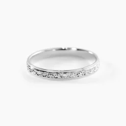 Marc Orian Bagues|Alliances > Alliance Heldea Ruban Plat Or Blanc
