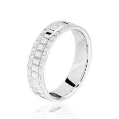Marc Orian Bagues|Alliances > Alliance Herma Ruban Plat Or Blanc