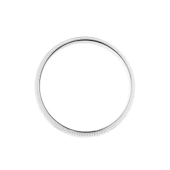 Alliance Irais Demi Jonc Classique Or Blanc