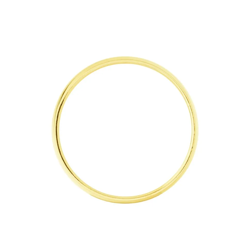 Alliance Irais Demi Jonc Classique Or Jaune