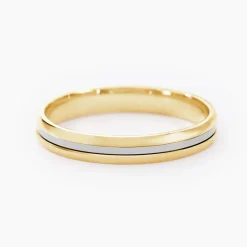 Marc Orian Bagues|Alliances > Alliance Jodelle Ruban Plat Or Bicolore