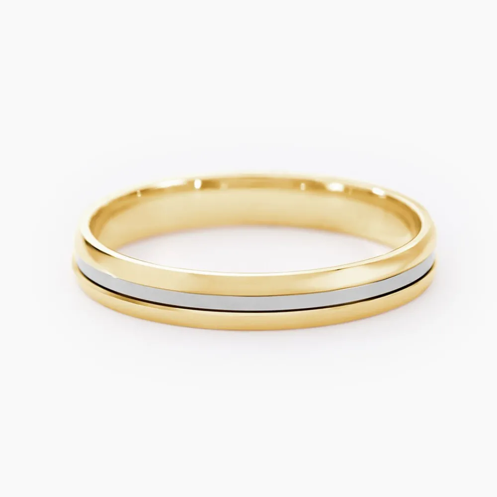 Marc Orian Bagues|Alliances > Alliance Jodelle Ruban Plat Or Bicolore