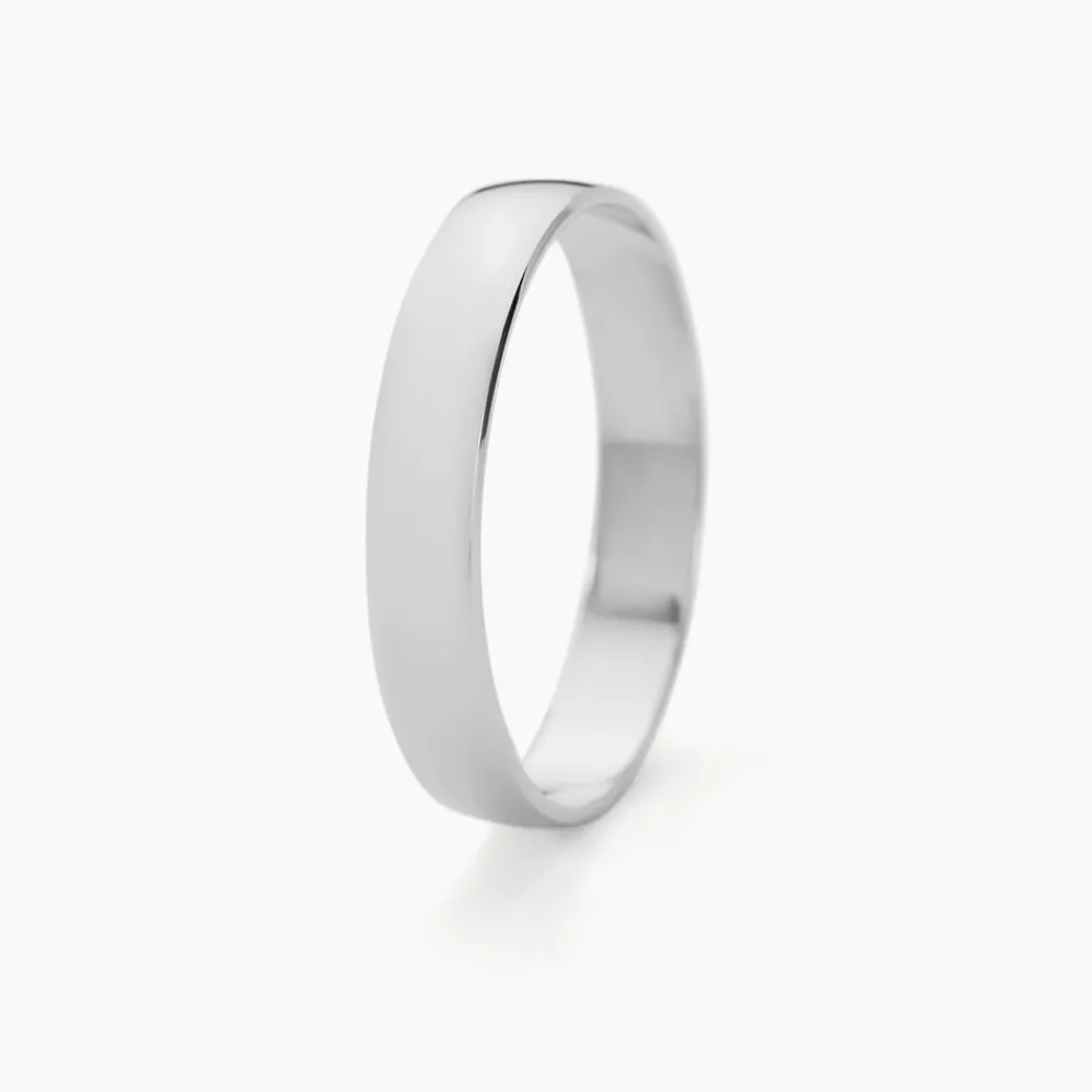Marc Orian Bagues|Alliances > Alliance Julie Ruban Classique Platine Blanc