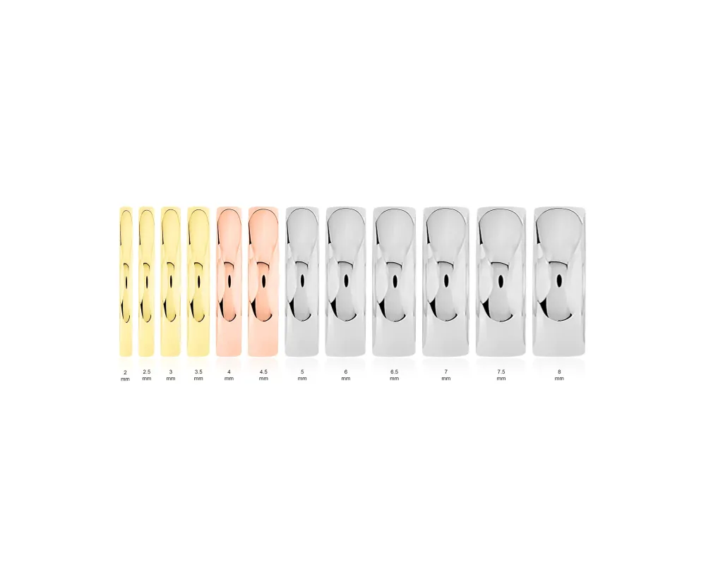Marc Orian Bagues|Alliances > Alliance Julie Ruban Classique Platine Blanc