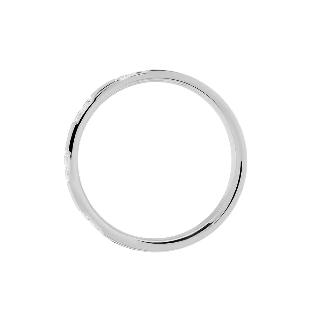 Marc Orian Bagues|Alliances > Alliance Lenaya Or Blanc Diamant