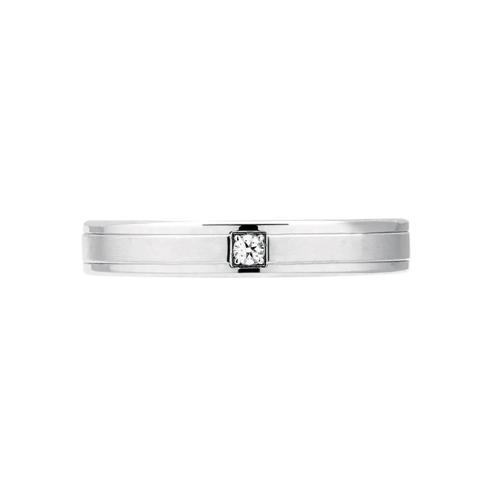 Marc Orian Bagues|Alliances > Alliance Mae Or Blanc Diamant