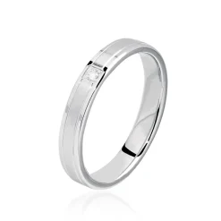 Marc Orian Bagues|Alliances > Alliance Mae Or Blanc Diamant