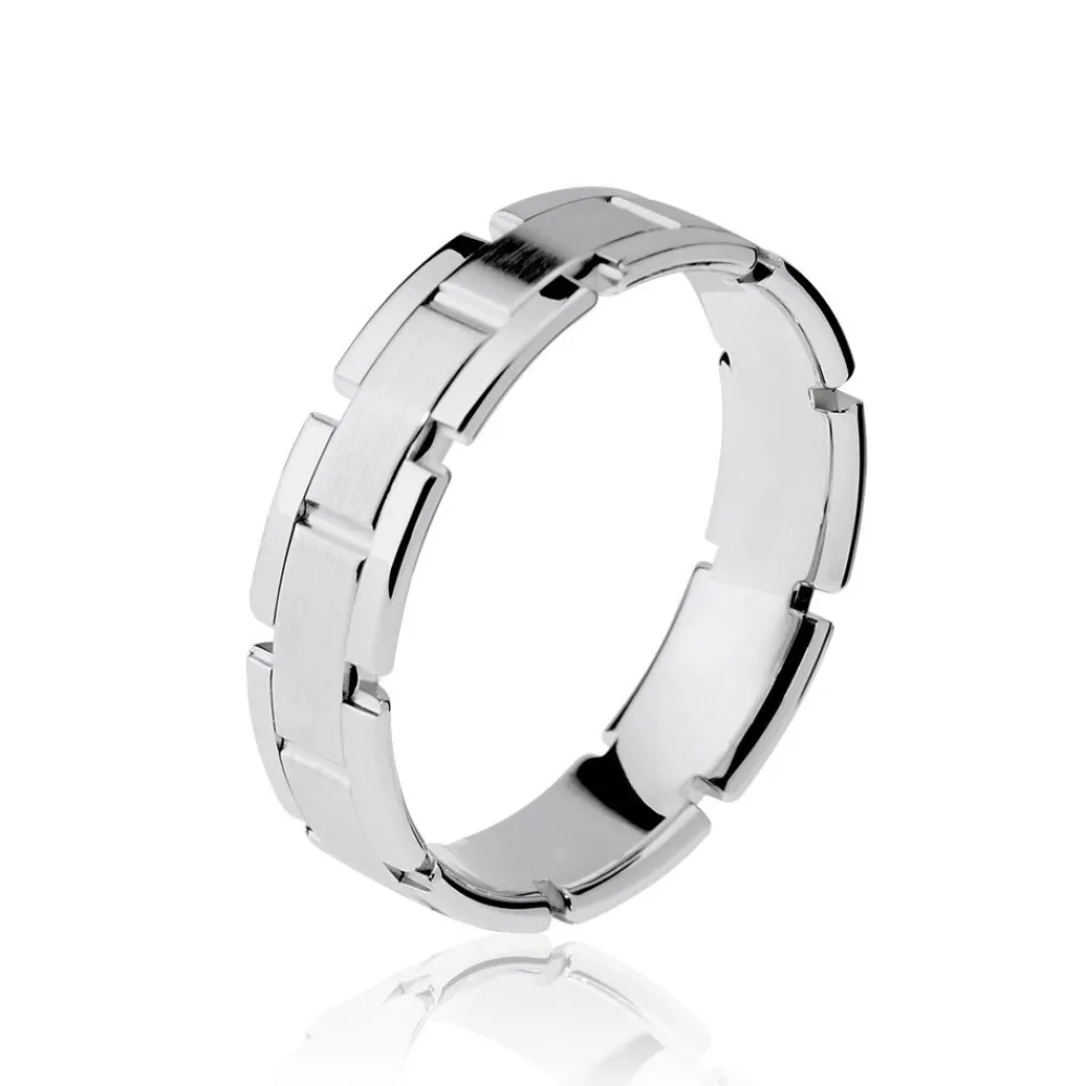 Marc Orian Bagues|Alliances > Alliance Maille Or Blanc