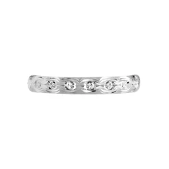 Marc Orian Bagues|Alliances > Alliance Marguerite Demi Jonc Classique Or Blanc