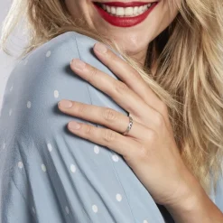 Marc Orian Bagues|Alliances > Alliance Marguerite Demi Jonc Classique Or Blanc
