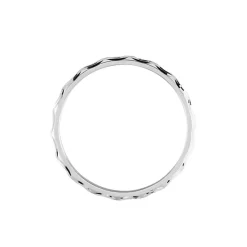 Marc Orian Bagues|Alliances > Alliance Marguerite Demi Jonc Classique Or Blanc