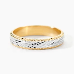 Alliance Marzelle Ruban Plat Or Bicolore