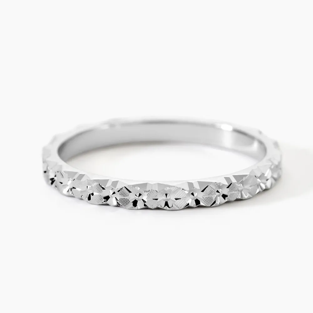 Marc Orian Bagues|Alliances > Alliance Marziale Ruban Plat Or Blanc