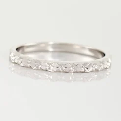 Marc Orian Bagues|Alliances > Alliance Marziale Ruban Plat Or Blanc