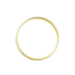 Marc Orian Bagues|Alliances > Alliance Miroir Ruban Plat Or Bicolore
