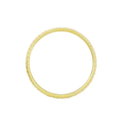 Alliance Multi Facettes Diamantee Demi Jonc Classique Or Bicolore