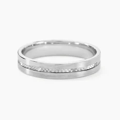 Alliance Nelcie Ruban Plat Argent Blanc