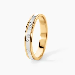 Marc Orian Bagues|Alliances > Alliance Or Bicolore Jaune / Blanc Tyssia