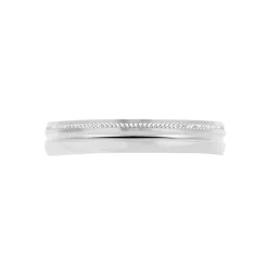 Marc Orian Bagues|Alliances > Alliance Or Blanc Perlé