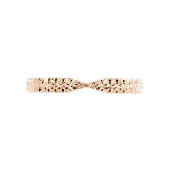 Alliance Or Rose Diamantée