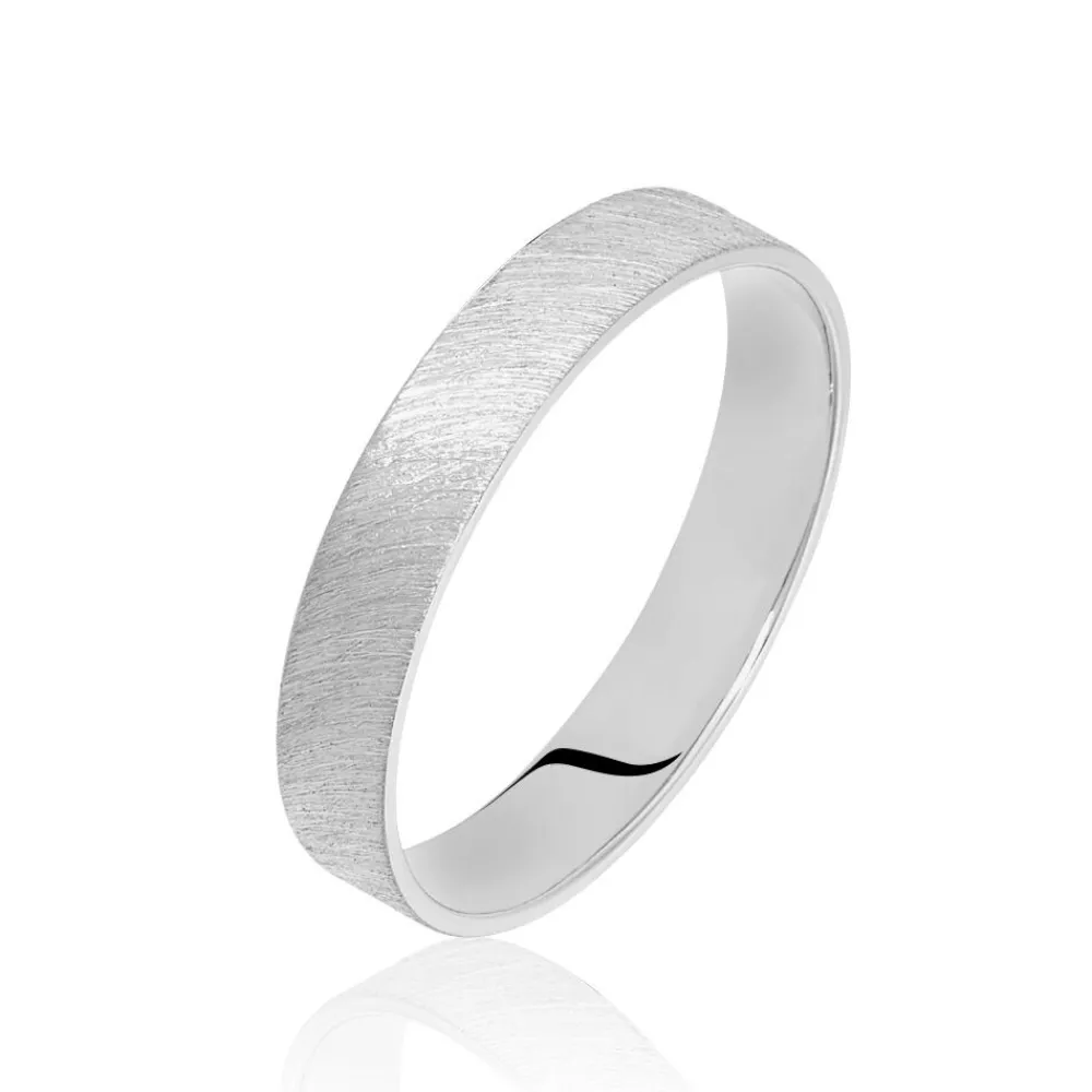 Marc Orian Bagues Homme|Bagues > Alliance Palla Givree Ruban Plat Palladium Blanc