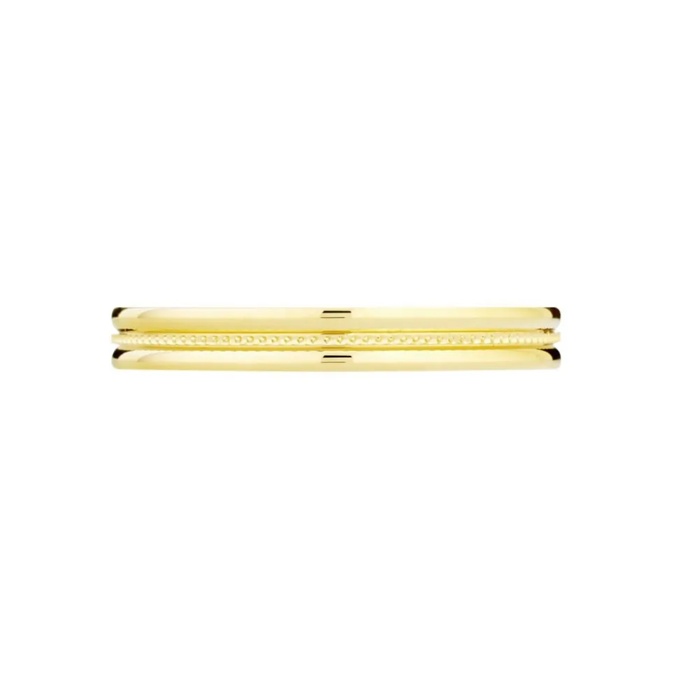 Alliance Perlee Ruban Plat Or Jaune