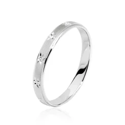 Marc Orian Bagues|Alliances > Alliance Pricilia Ruban Plat Or Blanc