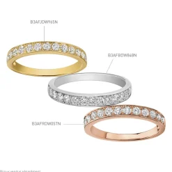 Marc Orian Bagues|Alliances > Alliance Rhea Or Blanc Diamant