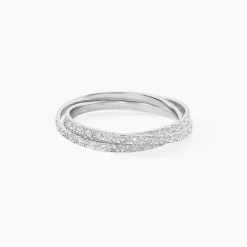 Marc Orian Bagues|Alliances > Alliance Shelena Ruban Plat Or Blanc
