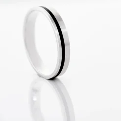 Marc Orian Bagues|Alliances > Alliance Telio Ruban Plat Or Blanc