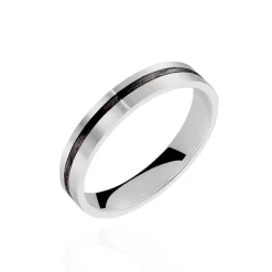 Marc Orian Bagues|Alliances > Alliance Telio Ruban Plat Or Blanc