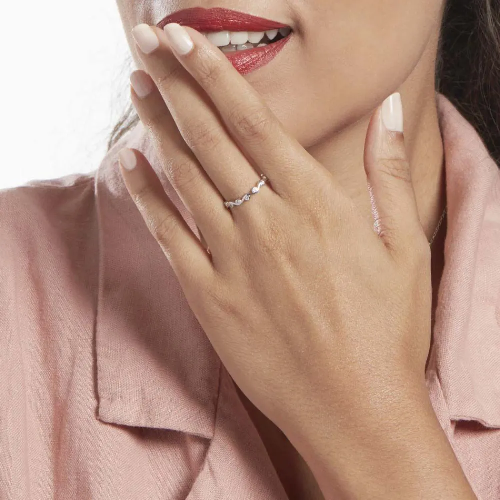 Marc Orian Bijoux Zirconium|Bagues > Alliance Valtl Argent Oxyde De Zirconium
